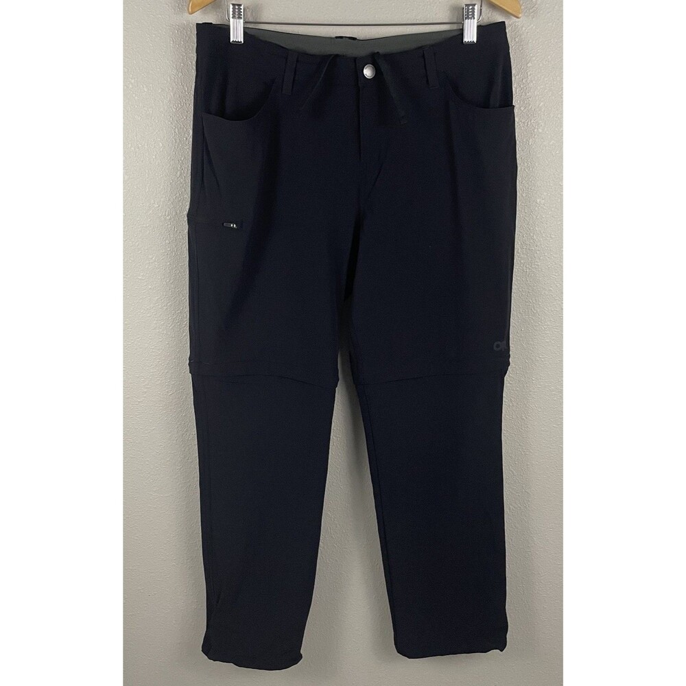 Outdoor Research Womens 12 Black Ferrosi Convert Pants UPF Convertible Shorts